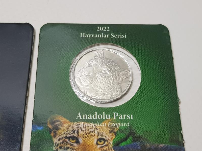 2022 HAYVANLAR SERİSİ ASYA ASLANI VE ANADOLU PARSI HATIRA PARASI