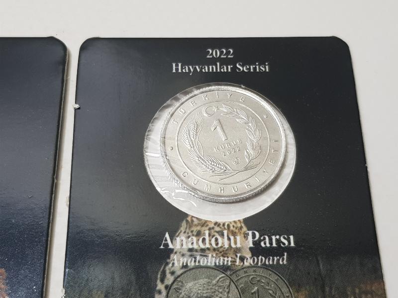 2022 HAYVANLAR SERİSİ ASYA ASLANI VE ANADOLU PARSI HATIRA PARASI