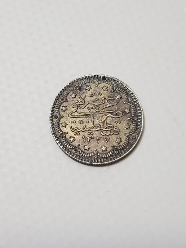 SULTAN MEHMET REŞAD DÖNEMİ GÜMÜŞ 5 KURUŞ MECİDİYE