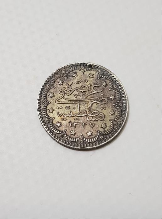 SULTAN MEHMET REŞAD DÖNEMİ GÜMÜŞ 5 KURUŞ MECİDİYE