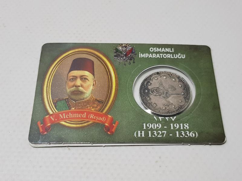 SULTAN MEHMET REŞAD DÖNEMİ GÜMÜŞ 5 KURUŞ MECİDİYE