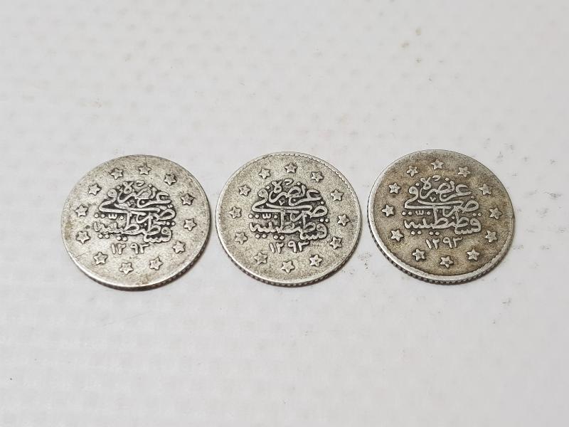 SULTAN ABDÜLHAMİD HAN DÖNEMİ GÜMÜŞ 1 KURUŞ LOTU