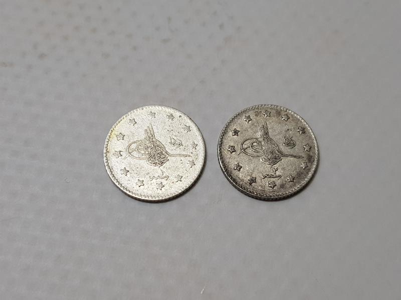 SULTAN MEHMET REŞAD DÖNEMİ GÜMÜŞ 1 KURUŞLAR