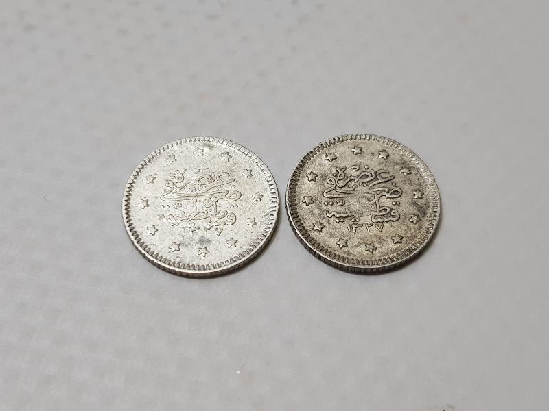 SULTAN MEHMET REŞAD DÖNEMİ GÜMÜŞ 1 KURUŞLAR