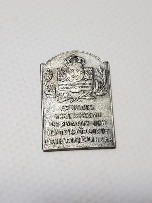 ANTİKA İSVEÇ MADALYA PLAKET