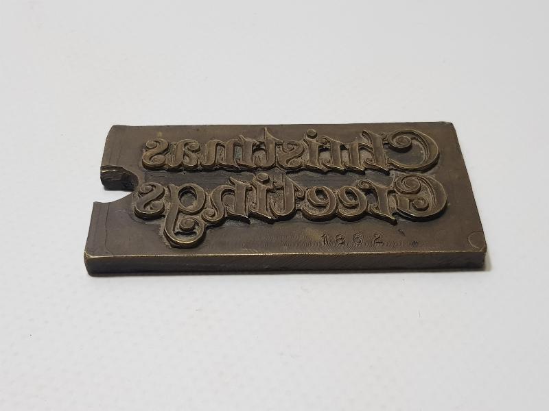 1862 CHRISTMAS GREETINGS YAZILI ÇOK NADİR KLİŞE MÜHÜR