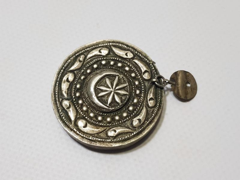 OSMANLI DÖNEMİ AY YILDIZLI GÜMÜŞ EFE PAZUBENDİ