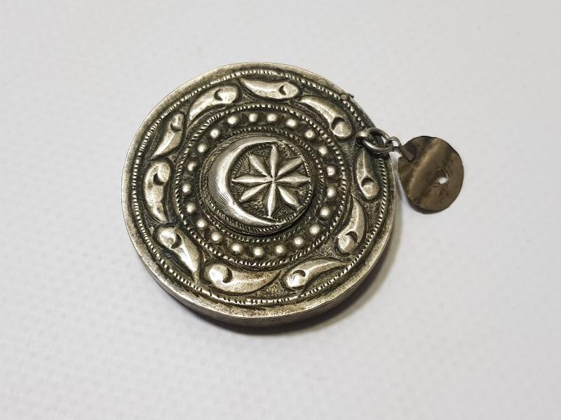 OSMANLI DÖNEMİ AY YILDIZLI GÜMÜŞ EFE PAZUBENDİ