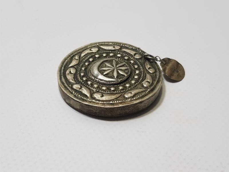 OSMANLI DÖNEMİ AY YILDIZLI GÜMÜŞ EFE PAZUBENDİ