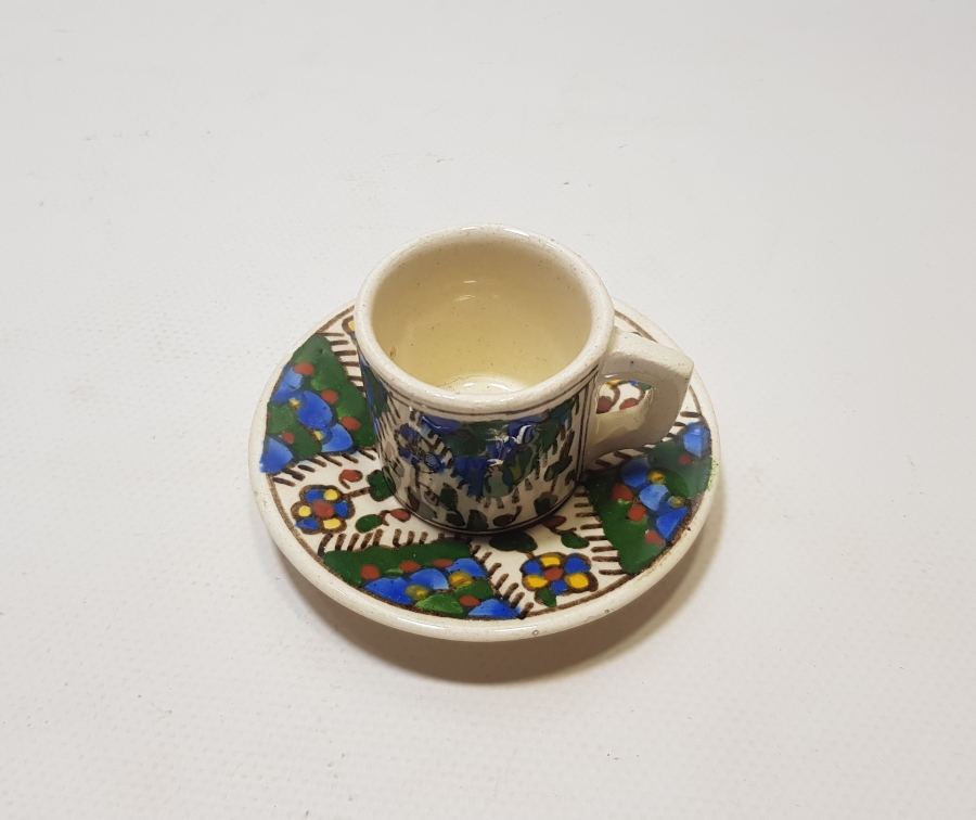 OSMANLI DÖNEMİ KÜTAHYA İŞİ KAHVE FİNCANI