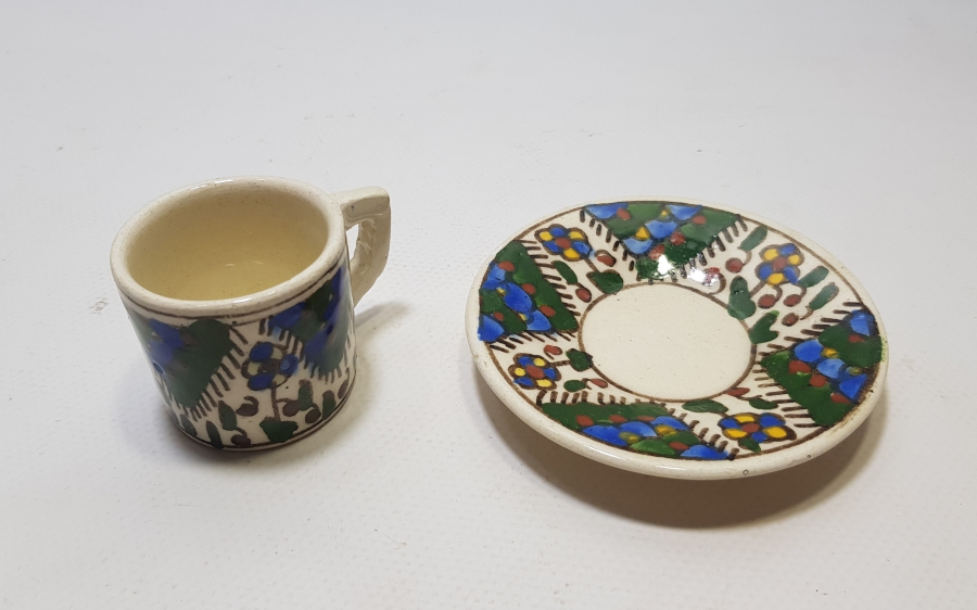 OSMANLI DÖNEMİ KÜTAHYA İŞİ KAHVE FİNCANI