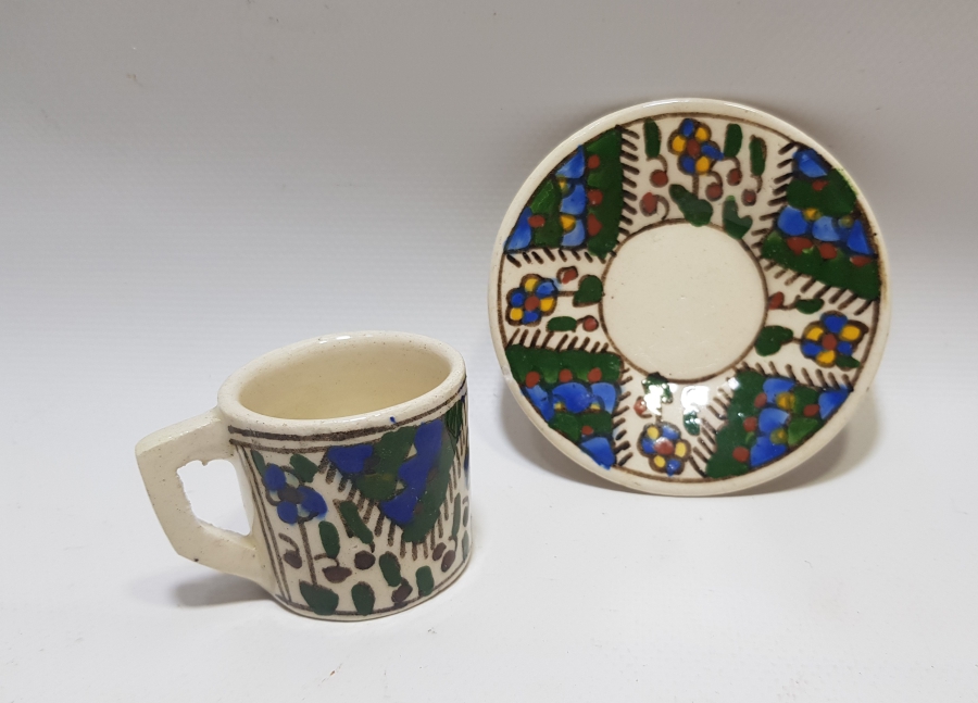 OSMANLI DÖNEMİ KÜTAHYA İŞİ KAHVE FİNCANI