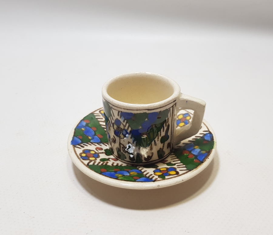 OSMANLI DÖNEMİ KÜTAHYA İŞİ KAHVE FİNCANI