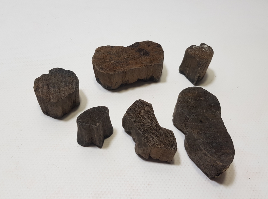 OSMANLI DÖNEMİ EL OYMA 6 ADET TOKAT İŞİ BASKI KALIBI LOTU