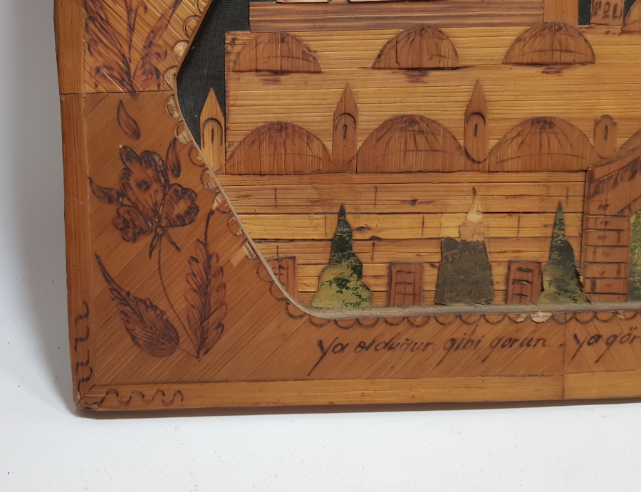 CUMHURİYET BAŞLARI KONYA YAPIMI TEKKE İŞİ PANO