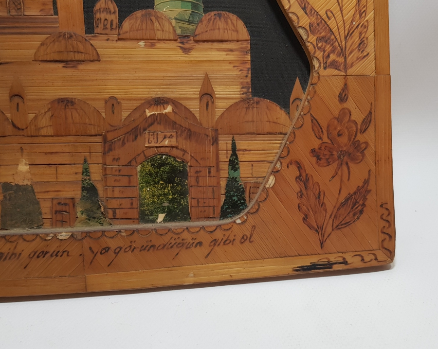 CUMHURİYET BAŞLARI KONYA YAPIMI TEKKE İŞİ PANO