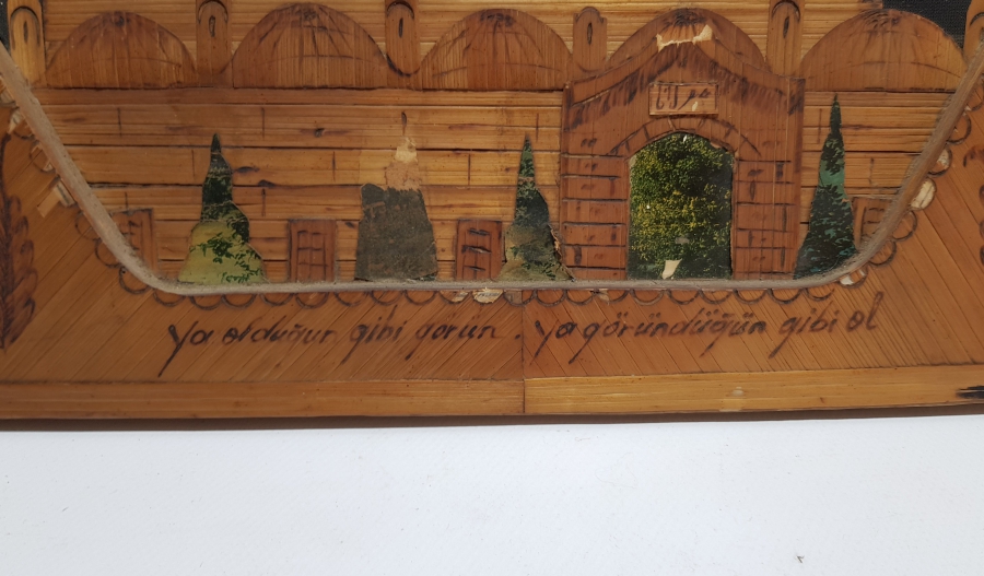 CUMHURİYET BAŞLARI KONYA YAPIMI TEKKE İŞİ PANO