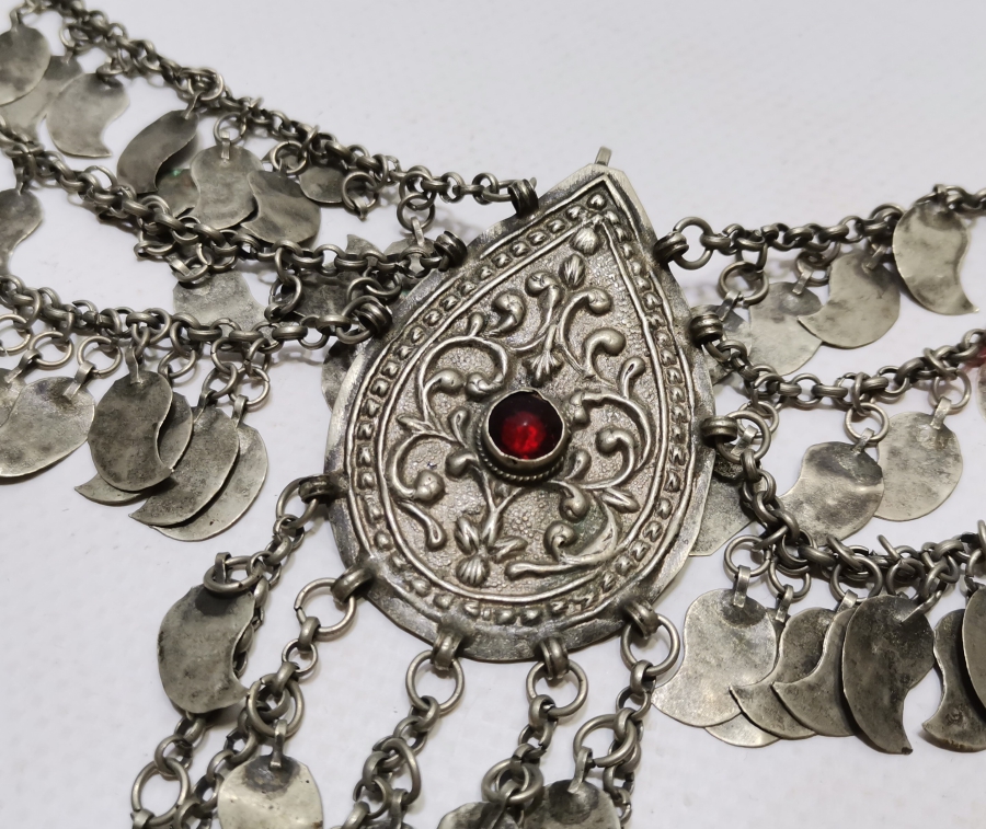 OSMANLI DÖNEMİ BÜYÜK BOY GÜMÜŞ GELİN ALINLIĞI