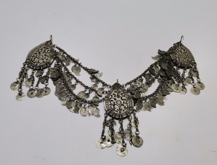 OSMANLI DÖNEMİ BÜYÜK BOY GÜMÜŞ GELİN ALINLIĞI