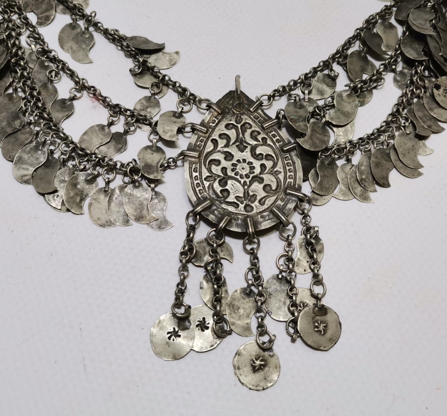 OSMANLI DÖNEMİ BÜYÜK BOY GÜMÜŞ GELİN ALINLIĞI