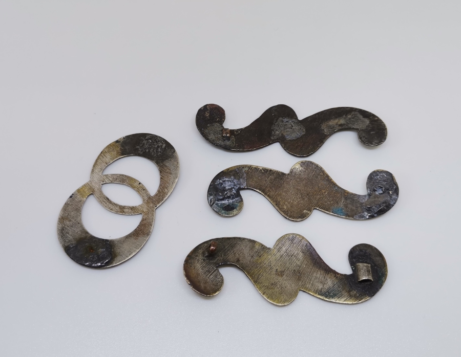 OSMANLI DÖNEMİ SAVAT İŞÇİLİKLİ KEMER PARÇALARI LOTU