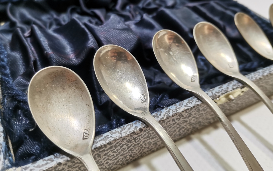 ORİJİNAL KUTUSUNDA ANTİKA ÇAY KAŞIĞI TAKIMI