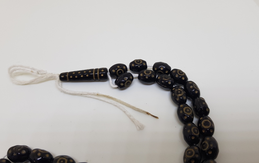 OSMANLI DÖNEMİ ALTIN VARAKLI NADİR BEYKOZ TESPİH