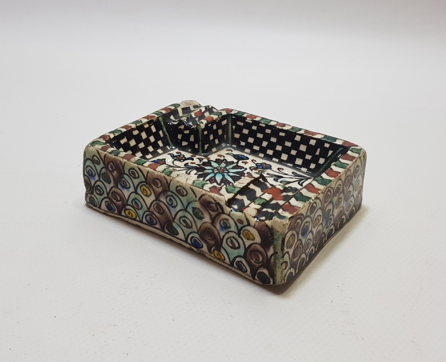 OSMANLI DÖNEMİ KÜTAHYA İŞİ EL BOYAMA NADİR KÜLLÜK