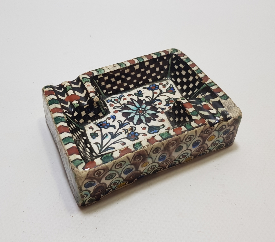 OSMANLI DÖNEMİ KÜTAHYA İŞİ EL BOYAMA NADİR KÜLLÜK