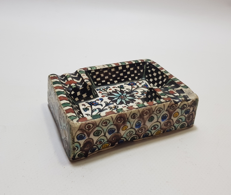 OSMANLI DÖNEMİ KÜTAHYA İŞİ EL BOYAMA NADİR KÜLLÜK