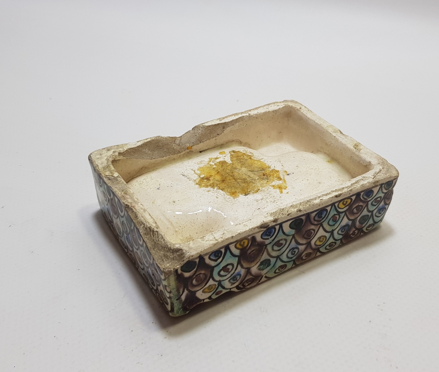 OSMANLI DÖNEMİ KÜTAHYA İŞİ EL BOYAMA NADİR KÜLLÜK