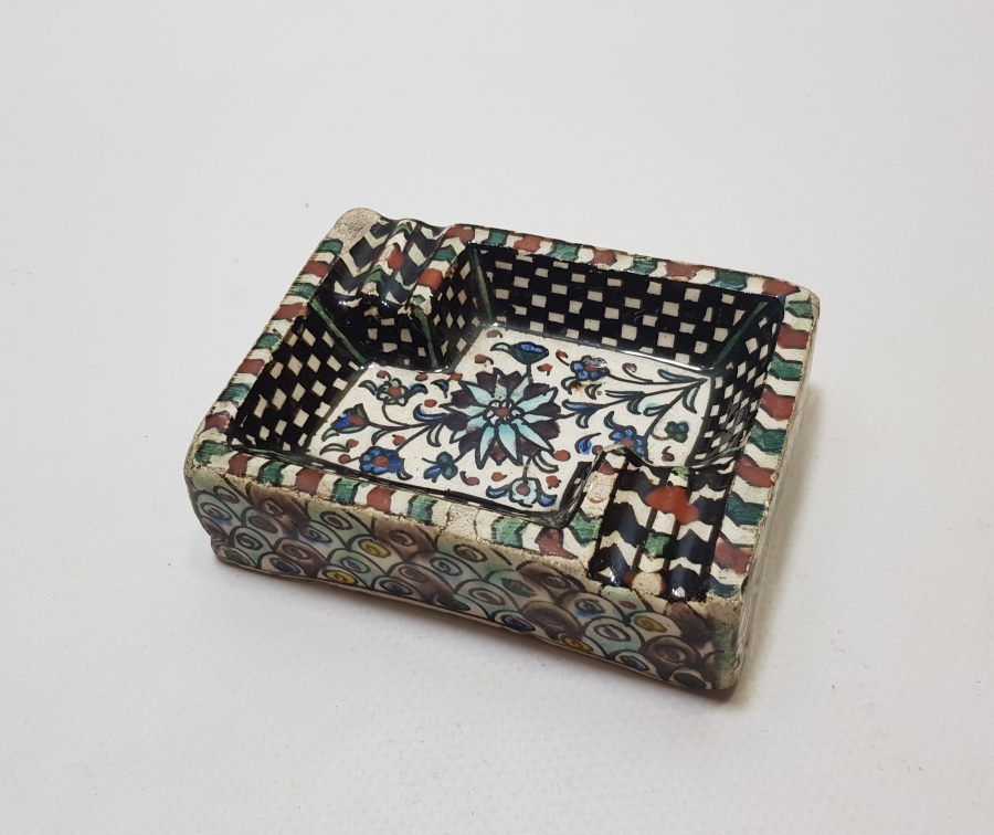 OSMANLI DÖNEMİ KÜTAHYA İŞİ EL BOYAMA NADİR KÜLLÜK