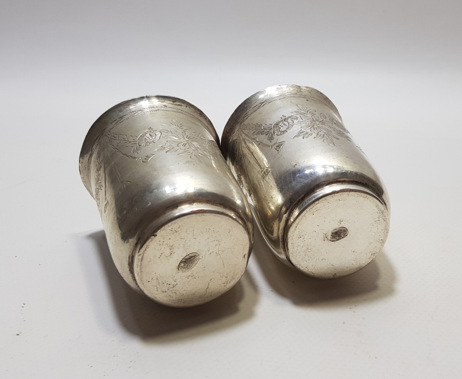 OSMANLI DÖNEMİ ÜZERİ KALEM İŞÇİLİKLİ VE ALTIN VERMEYLİ USTA DAMGALI ESER-İ İSTANBUL ŞERBET BARDAĞI