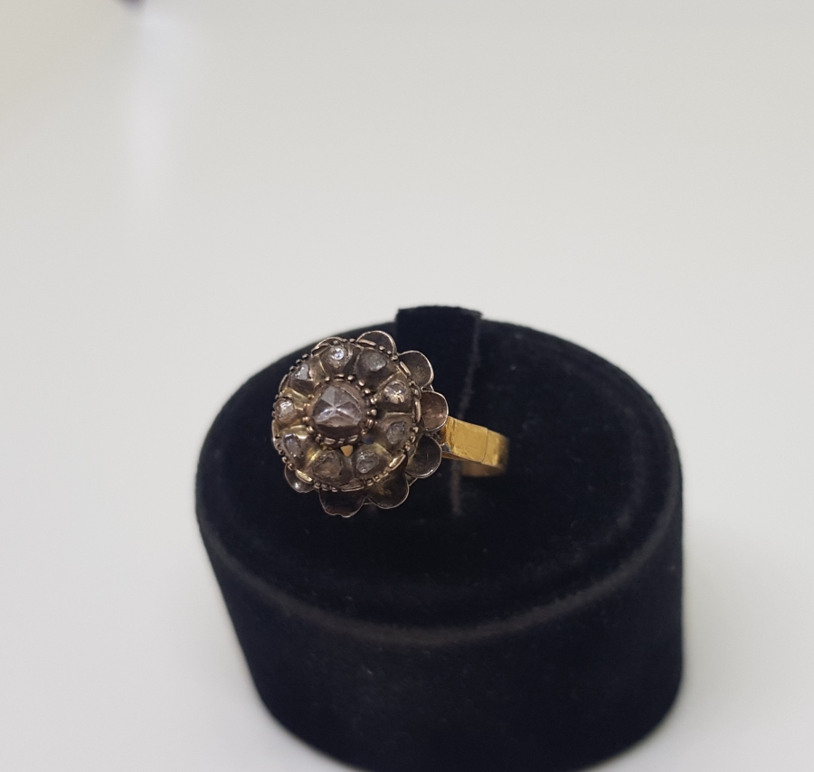 OSMANLI DÖNEMİ GÜL MODELİ ALTIN YÜZÜK