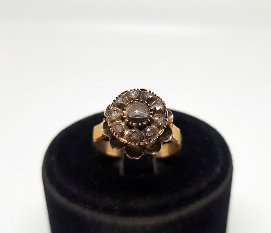 OSMANLI DÖNEMİ GÜL MODELİ ALTIN YÜZÜK