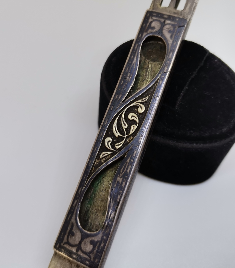 OSMANLI DÖNEMİ SAVAT İŞÇİLİKLİ BÜYÜK BOY ÇERKES KEMERİ PARÇASI