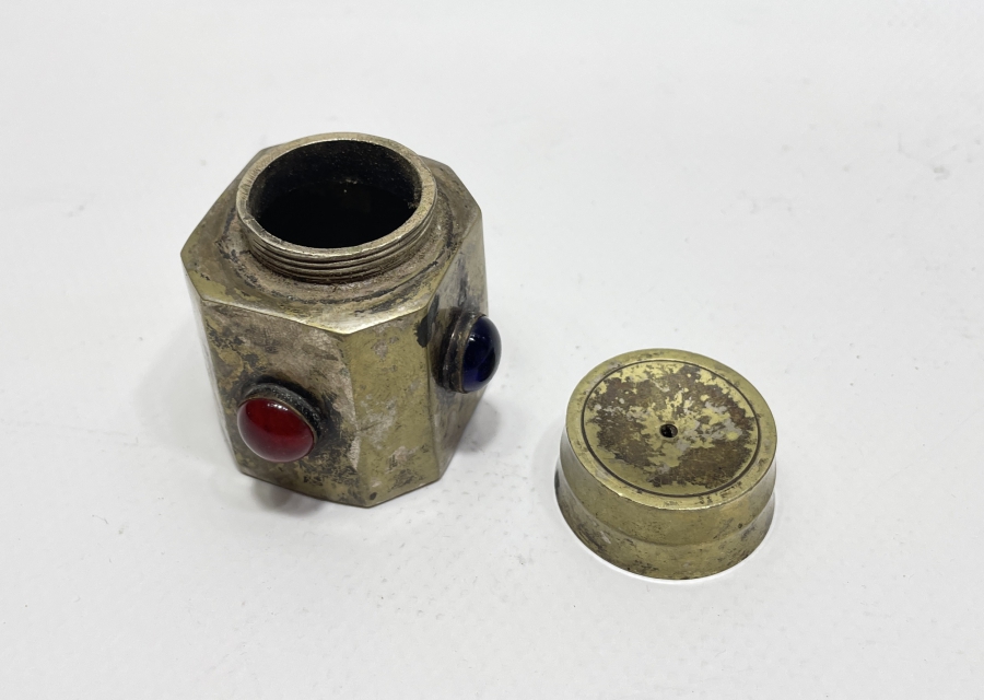 OSMANLI DÖNEMİ DOĞAL TAŞLARLA SÜSLÜ ÇOK NADİR GÜMÜŞ HATTAT RIHTANI