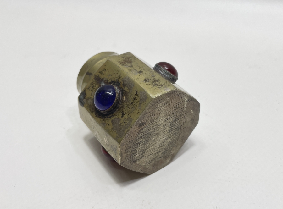 OSMANLI DÖNEMİ DOĞAL TAŞLARLA SÜSLÜ ÇOK NADİR GÜMÜŞ HATTAT RIHTANI