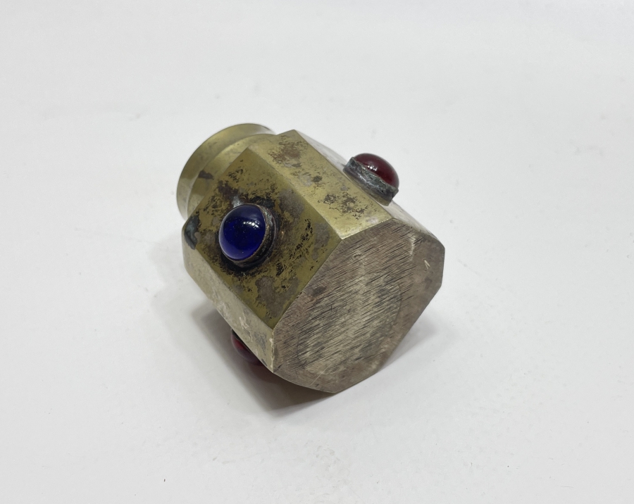 OSMANLI DÖNEMİ DOĞAL TAŞLARLA SÜSLÜ ÇOK NADİR GÜMÜŞ HATTAT RIHTANI