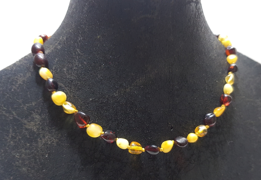 DAMLA KEHRİBAR BEBEK DİŞ KOLYESİ