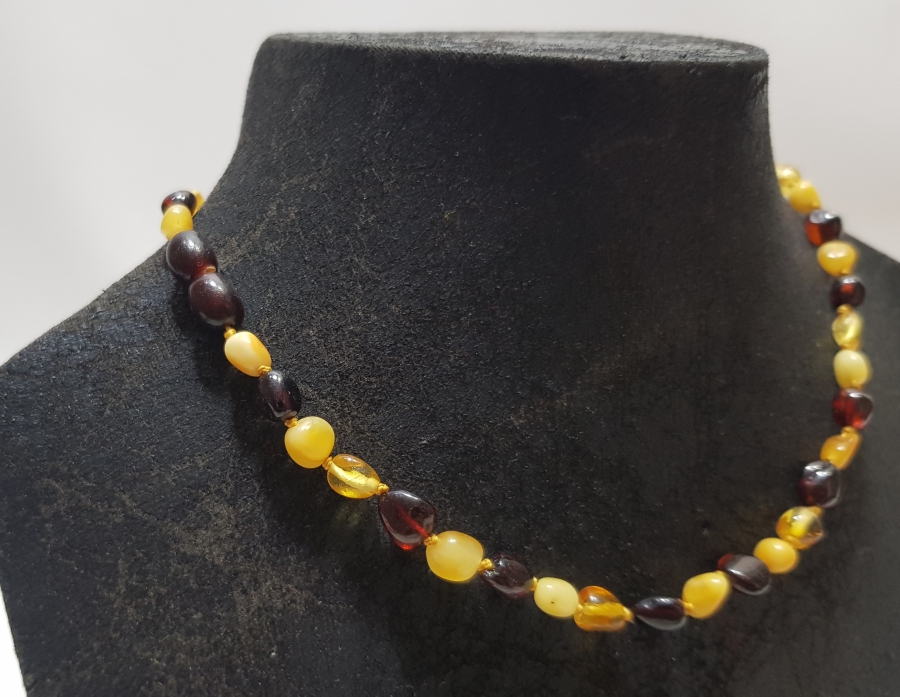 DAMLA KEHRİBAR BEBEK DİŞ KOLYESİ