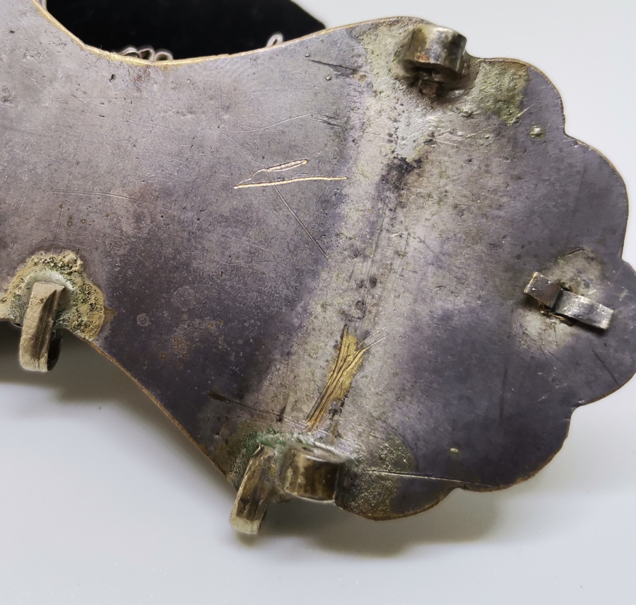 OSMANLI DÖNEMİ TELKARİ İŞÇİLİKLİ GÜMÜŞ KEMER TOKASI