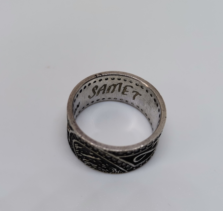 KABARTMA İŞÇİLİKLİ GÜMÜŞ ALYANS YÜZÜK