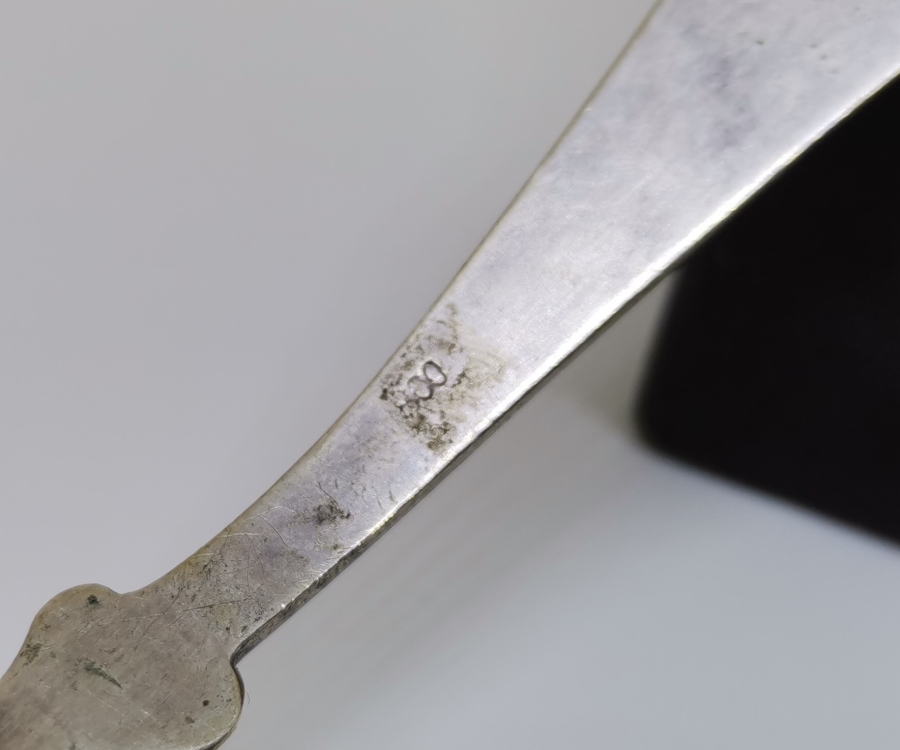 OSMANLI DÖNEMİ USTA DAMGALI GÜMÜŞ TATLI KAŞIĞI