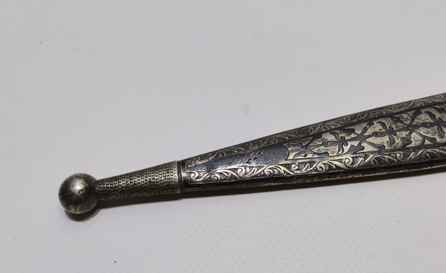 OSMANLI DÖNEMİ GÜMÜŞ ÇERKES KAMASI KIN VE SAPI