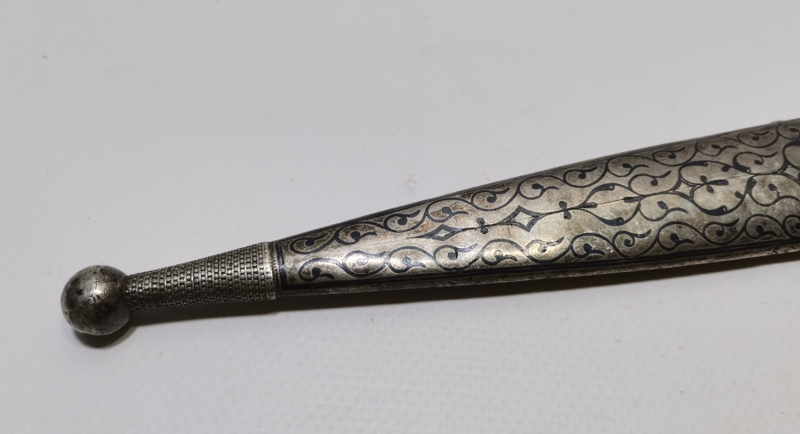 OSMANLI DÖNEMİ GÜMÜŞ ÇERKES KAMASI KIN VE SAPI