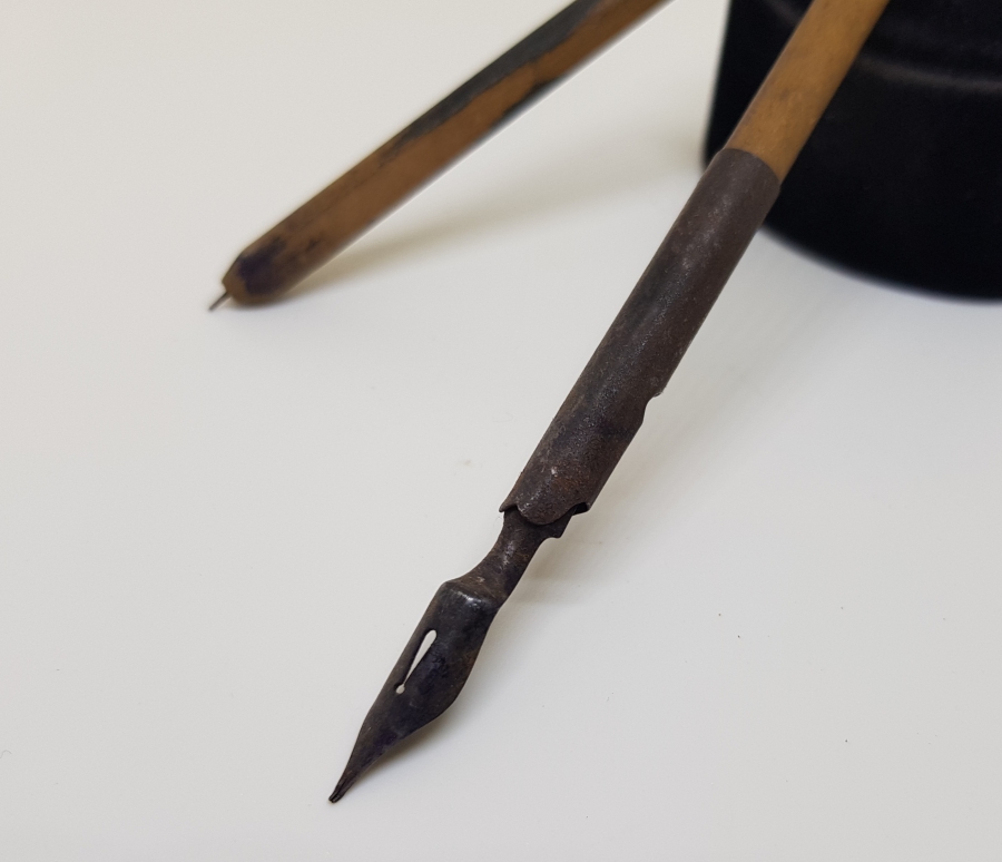 OSMANLI DÖNEMİ ÇOK NADİR EL YAPIMI AHŞAP MÜHENDİS PERGELİ