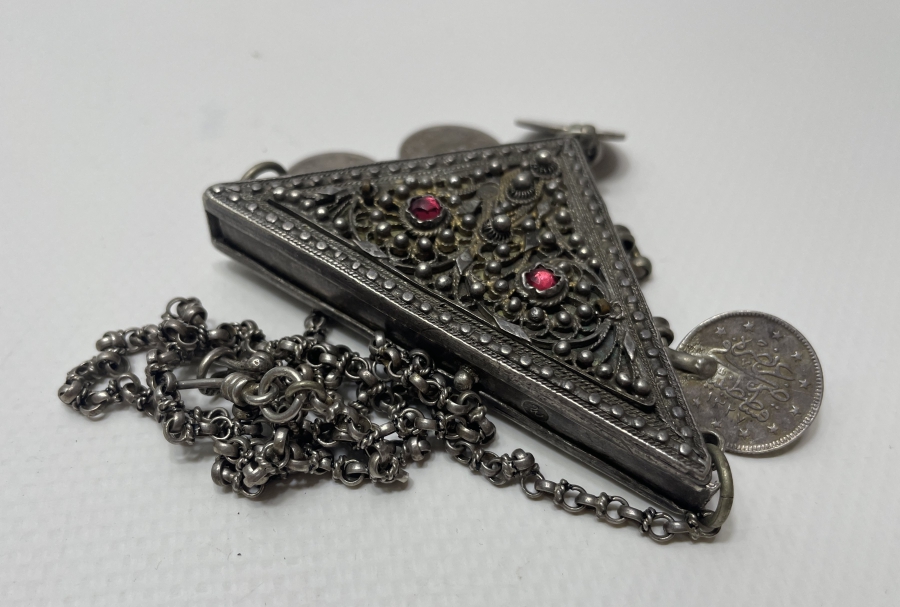 OSMANLI DÖNEMİ TUĞRALI GÜMÜŞ HAMAYIL