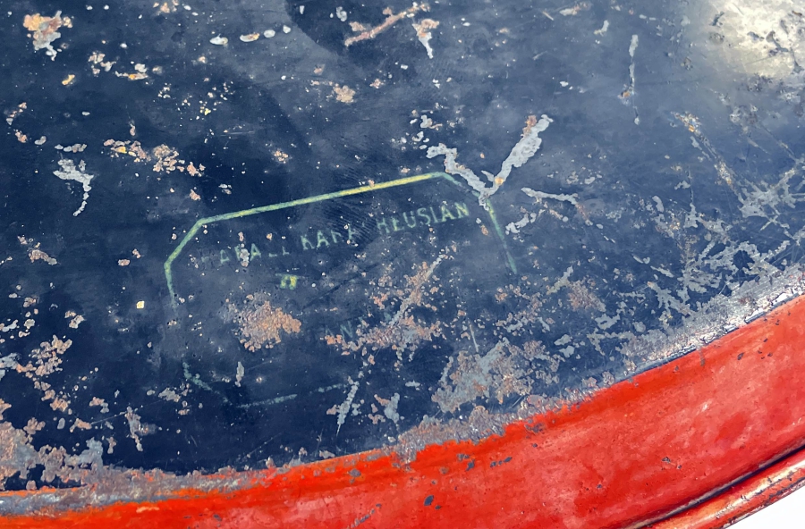 OSMANLI DÖNEMİ ERMENİ USTA DAMGALI ÇOK NADİR PULAT TEPSİ