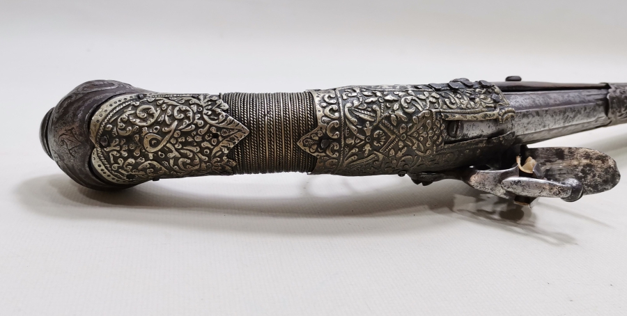 OSMANLI DÖNEMİ GÜMÜŞ APLİKLİ NADİR PİŞTOV